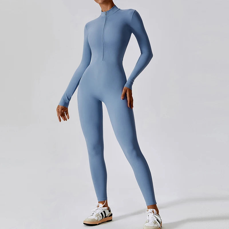 Zipper Sports Jumpsuit