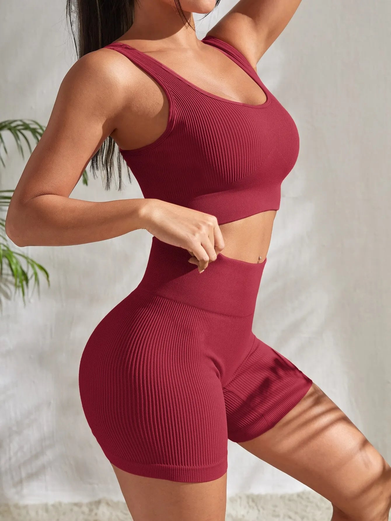 Ribbed Tank & Shorts Set