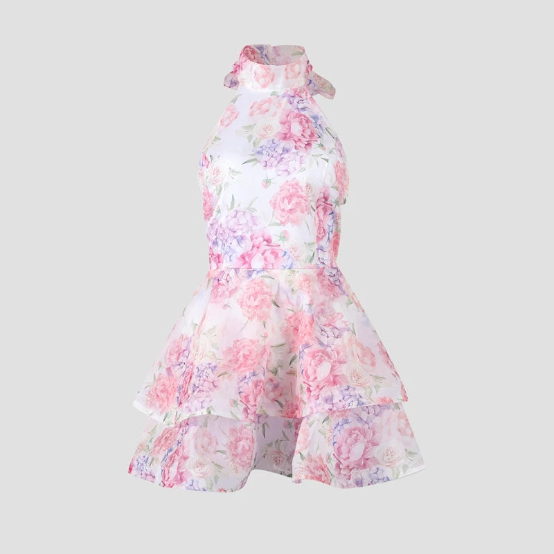 Floral A-Line Mini Dress