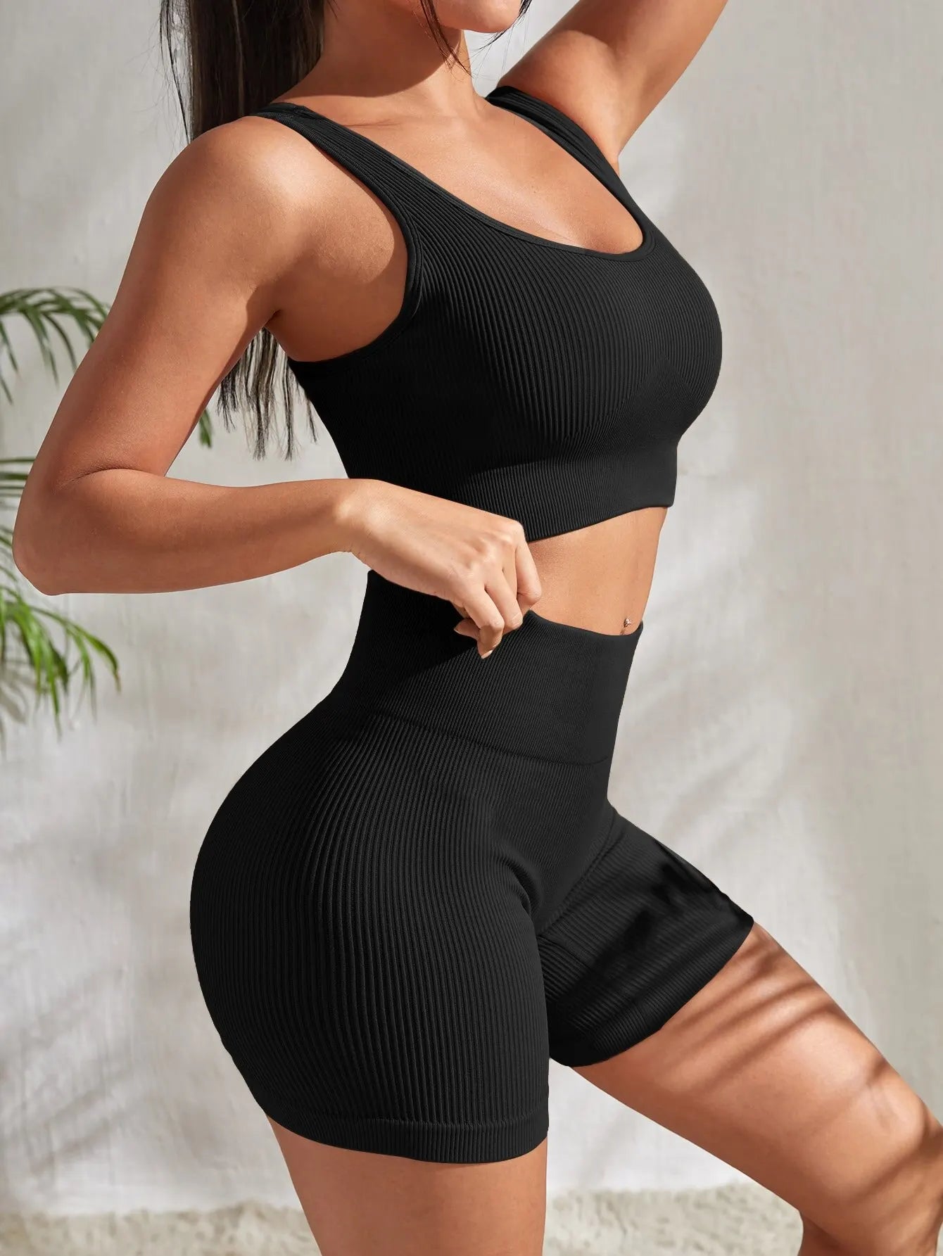 Ribbed Tank & Shorts Set