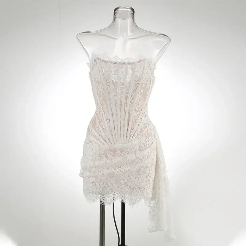 High Waist Lace Gown