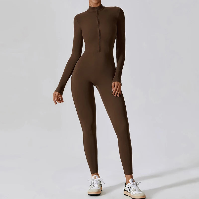 Zipper Sports Jumpsuit