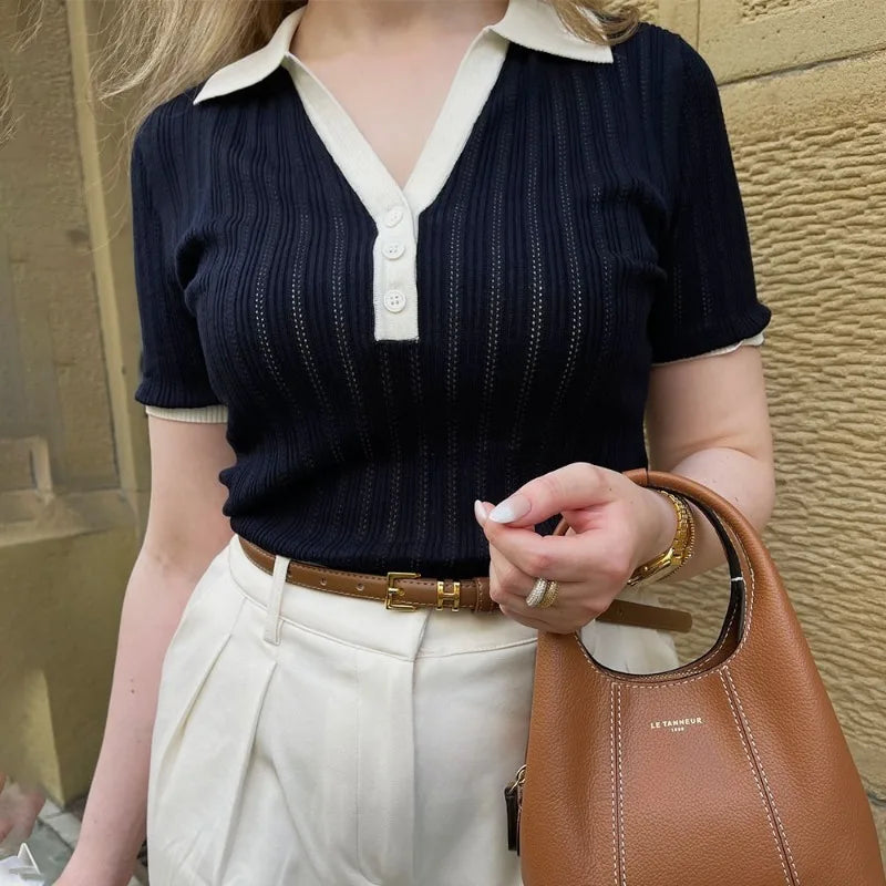 Slim Fit Knit Top