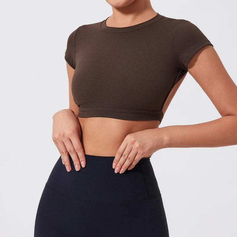 Backless Gym Crop Top