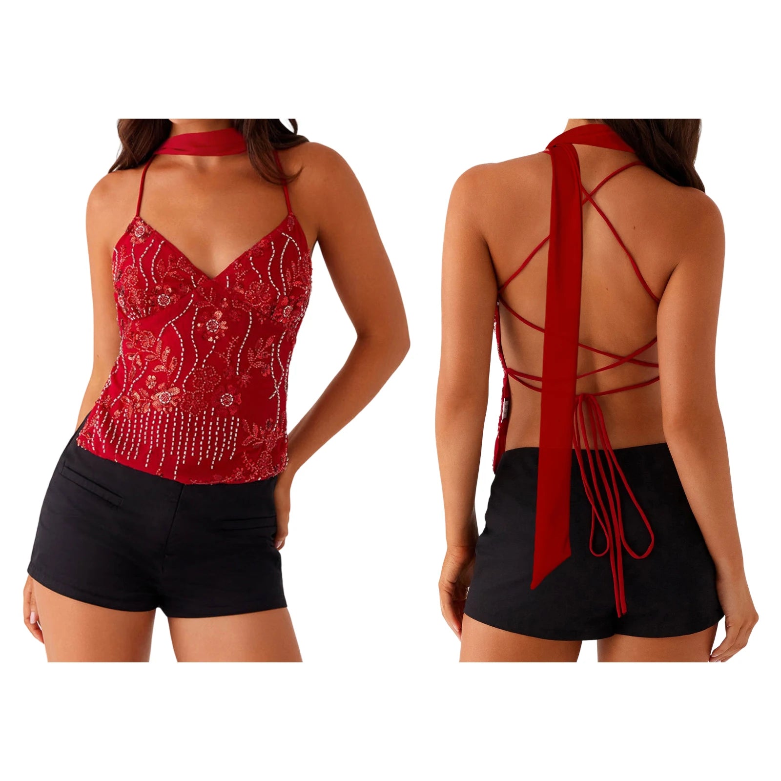 Embellished Y2K Top