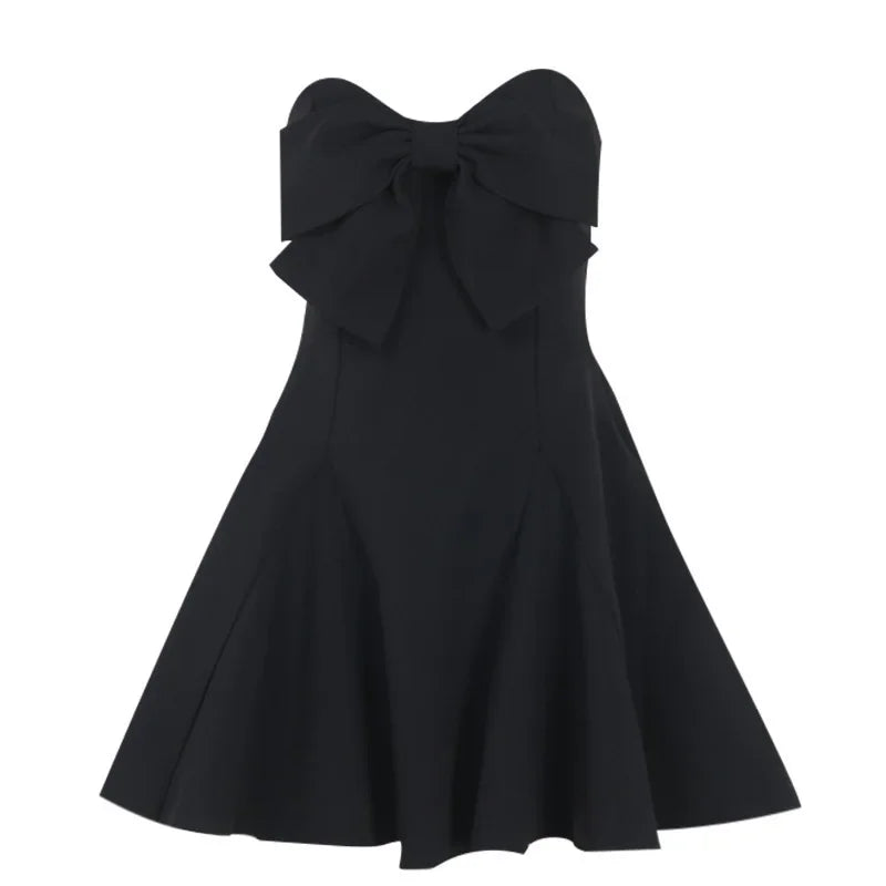 Slim Fit Bow Mini Dress
