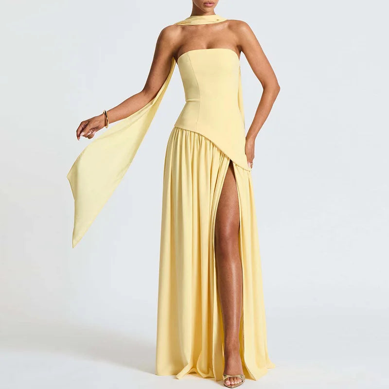 Slim Fit Slit Maxi Dress
