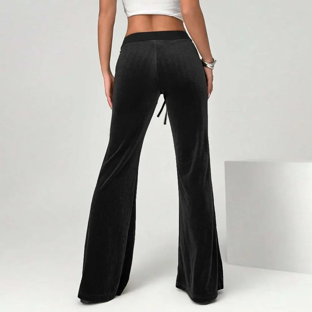 Velvet Wide Leg Pants