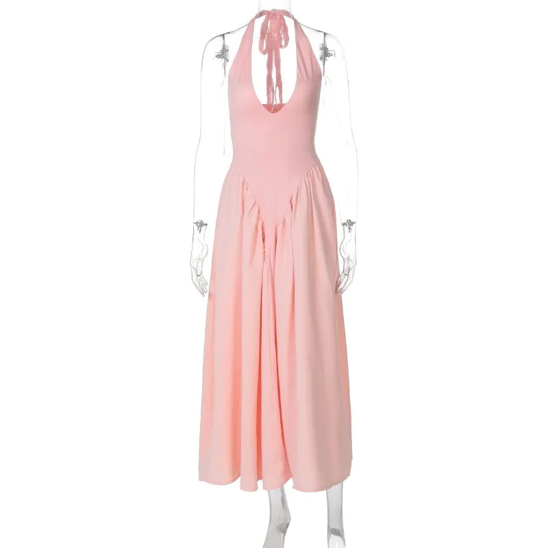 Sleeveless V-Neck Dress
