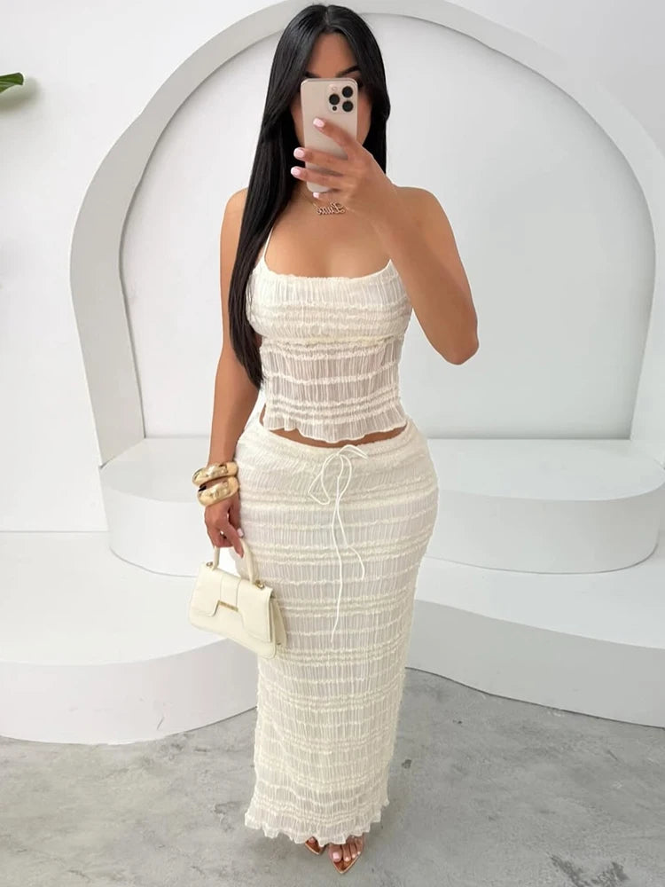 Sheer Vacation Outfit Set