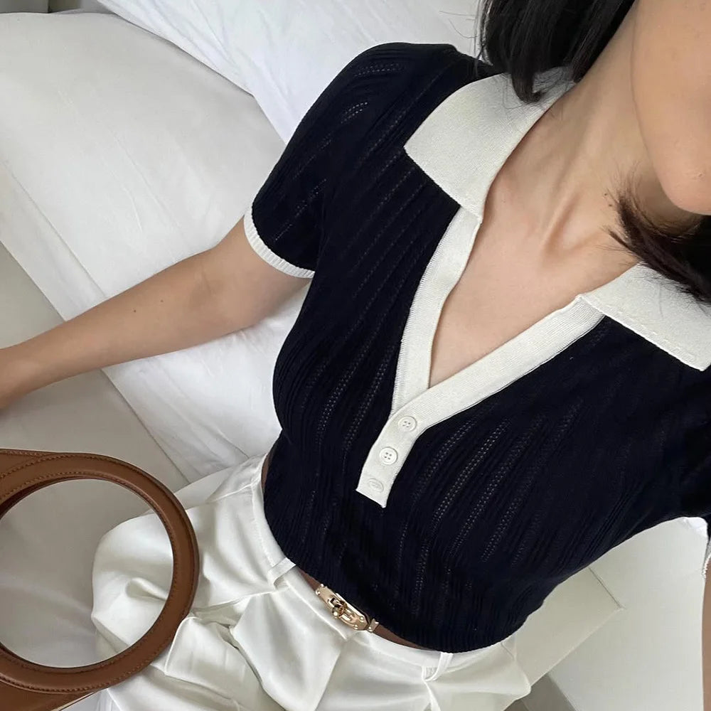 Slim Fit Knit Top