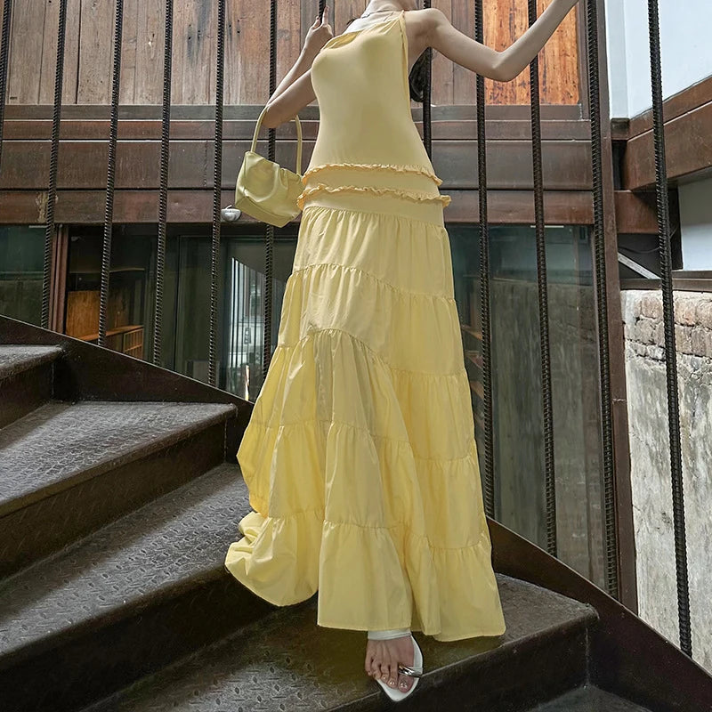 Irregular Pleated Dress