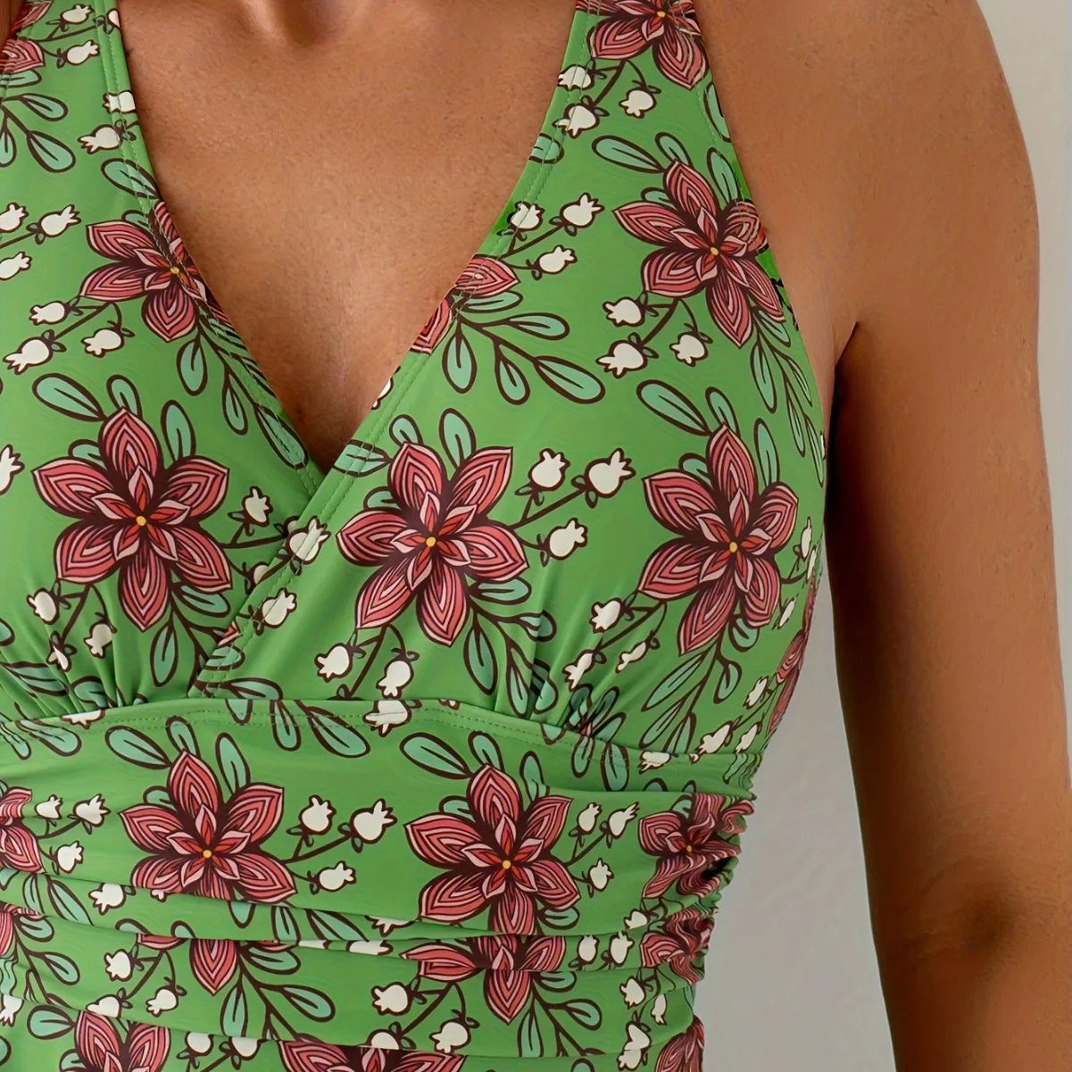Crisscross Skirted Swimsuit
