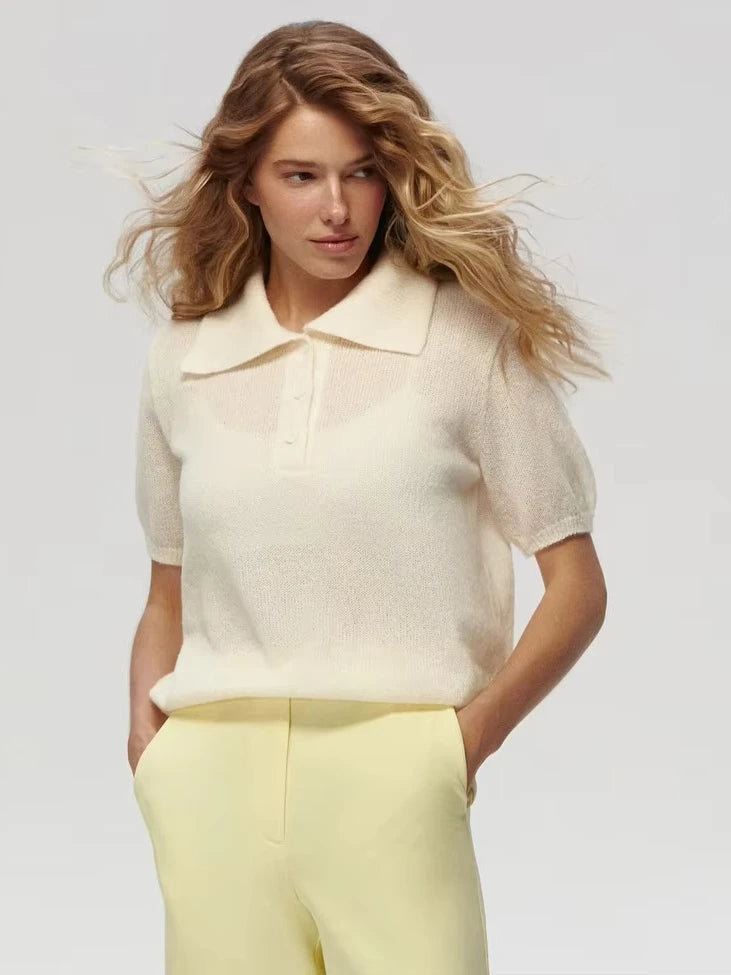 Short Sleeve Knit Top