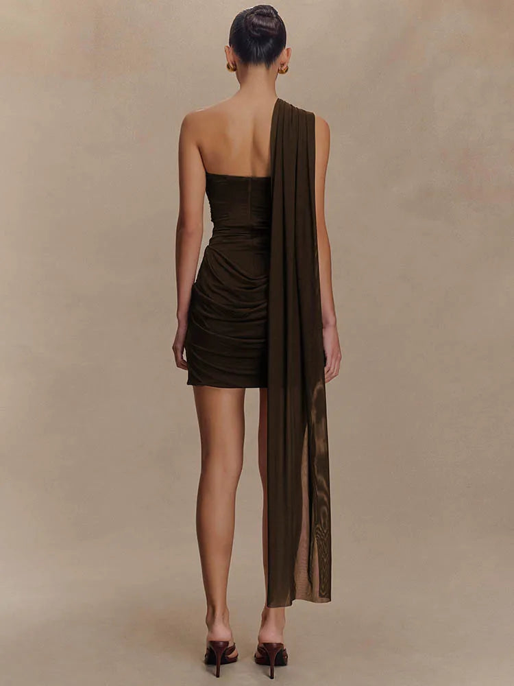 One Shoulder Mini Dress