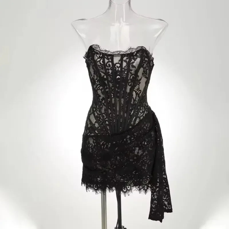 High Waist Lace Gown