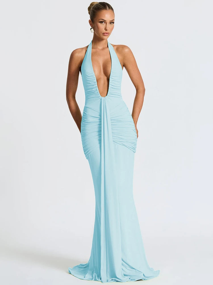 Deep V Summer Dress