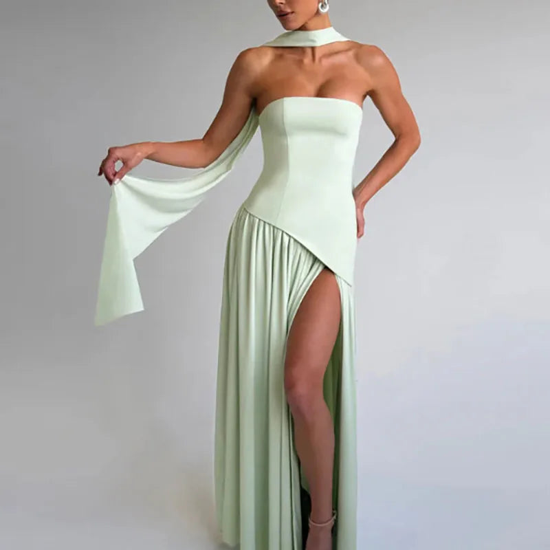 Slim Fit Slit Maxi Dress