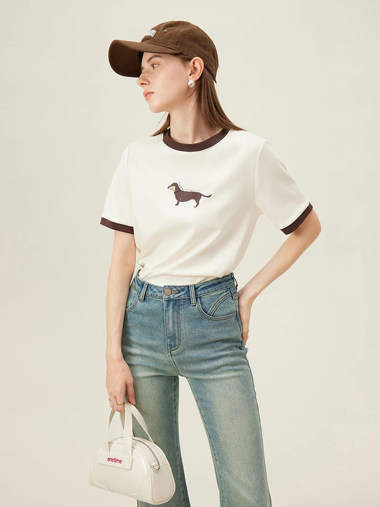 Animal fsle Print Cotton Tee