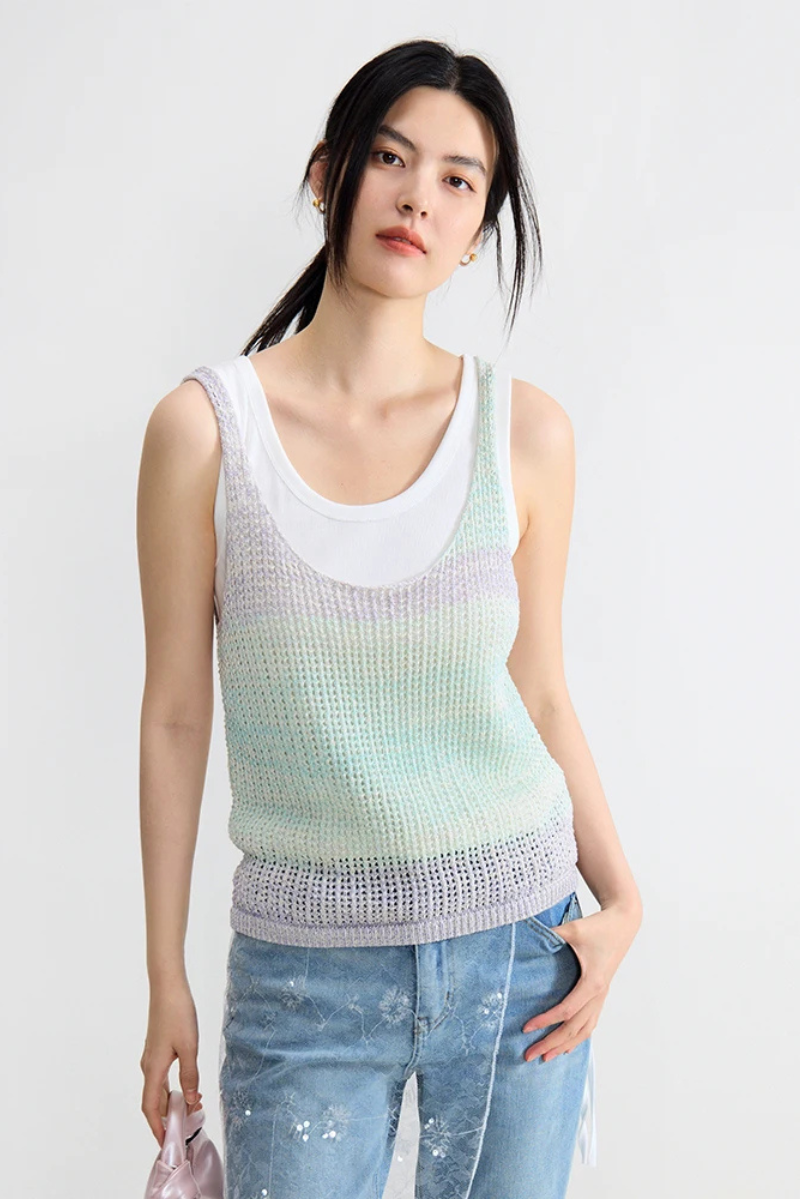 Sleeveless Gradient Top